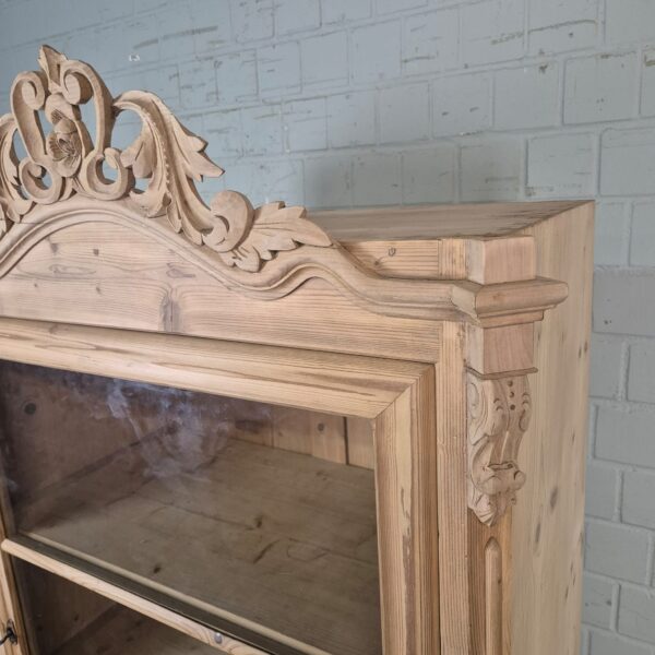 Vitrine Servieskast Louis Philippe 1860 Grenen - Afbeelding 8