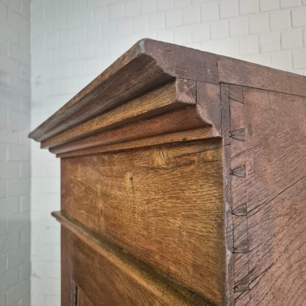 Kast Kledingkast Biedermeier 1820 Eiken - Afbeelding 13