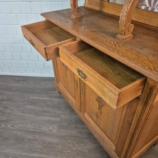 Buffetkast Kast Jugendstil 1910 Eiken - Afbeelding 16