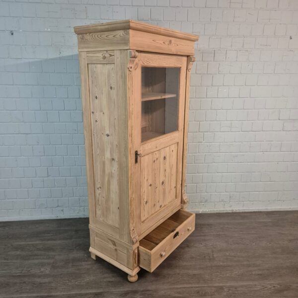 Vitrine Servieskast Gründerzeit 1880 Grenen - Afbeelding 6