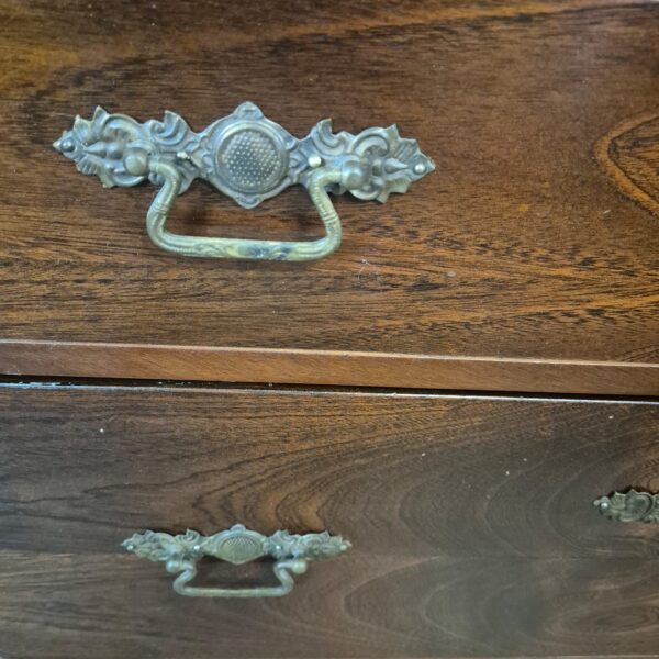 Secretaire Louis Philippe 1860 Mahonie - Afbeelding 7