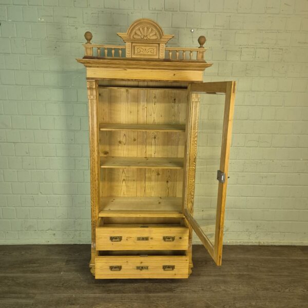 Vitrine Servieskast Jugendstil 1900 Grenen - Afbeelding 10