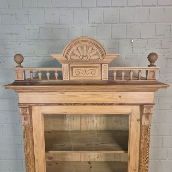 Vitrine Servieskast Jugendstil 1900 Grenen - Afbeelding 4