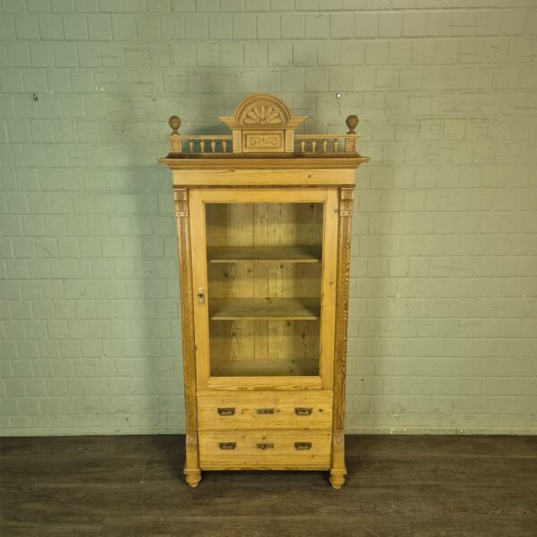Vitrine Servieskast Jugendstil 1900 Grenen - Afbeelding 2