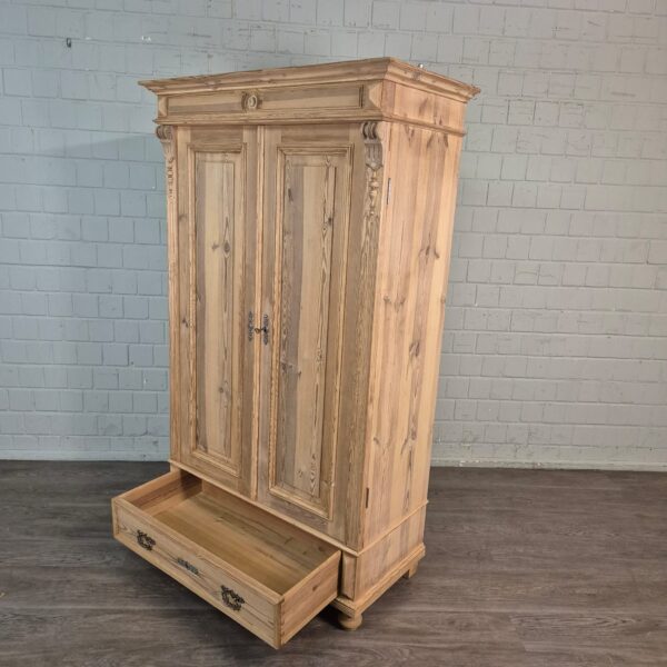 Kast Kledingkast Gründerzeit 1880 Grenen - Afbeelding 9