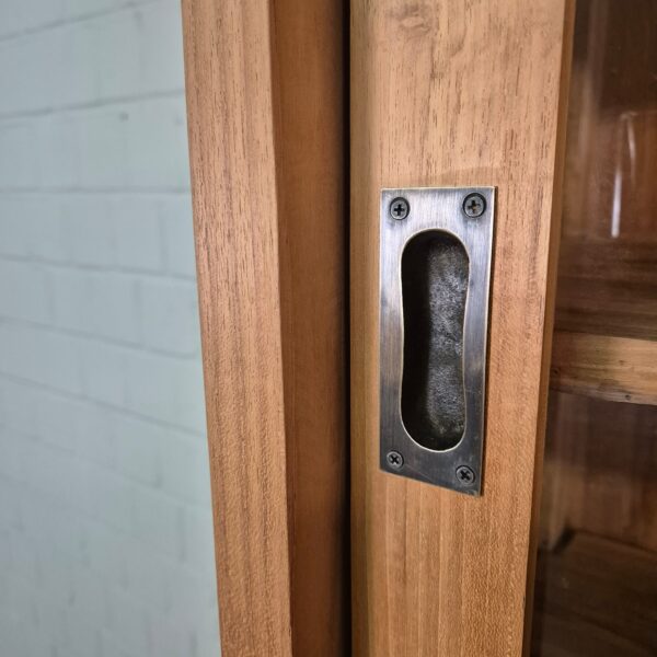 Vitrine Boekenkast Teak 1,50 m - Afbeelding 9
