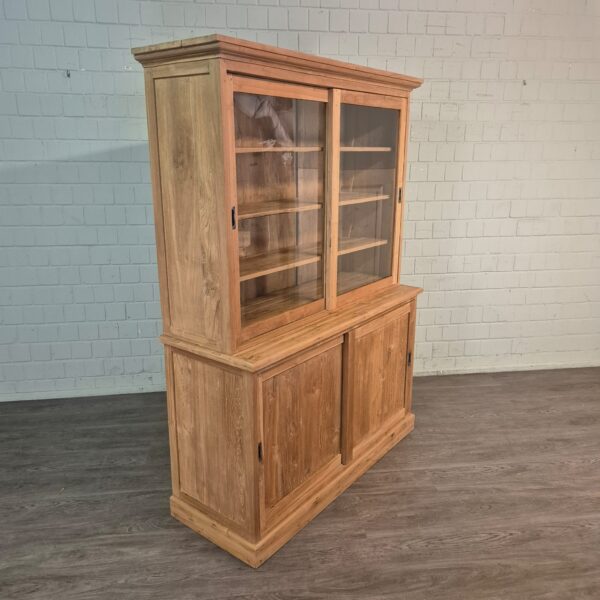Vitrine Boekenkast Teak 1,50 m