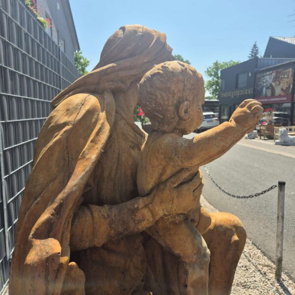 Beeld Tuinbeeld Madonna met Kind Steen 1,75 m - Afbeelding 6