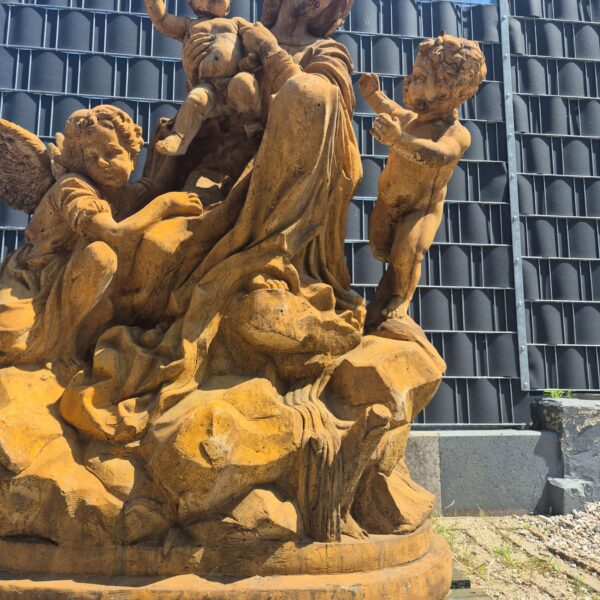 Beeld Tuinbeeld Madonna met Kind Steen 1,75 m - Afbeelding 11