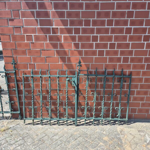 Tuinpoort Poort Gründerzeit 1880 Smeedijzer 2,00 m - Afbeelding 3