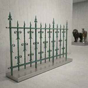 Tuinhek Hekwerk Gründerzeit 1880 Smeedijzer 3,50 m