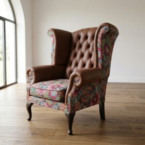 Chesterfield Oorfauteuil Leder