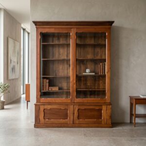 Vitrine Boekenkast Louis Philippe 1880 Mahonie