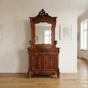 Vitrine Bonheur Biedermeier 1850 Mahonie