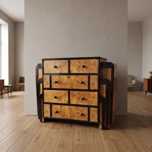Commode Berken Fineer Art Déco 1,27 m