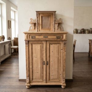 Vertiko met Opstand Jugendstil 1900 Grenen