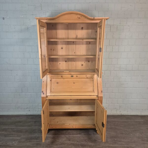 Secretaire Vitrine 1,00 m Grenen - Afbeelding 11