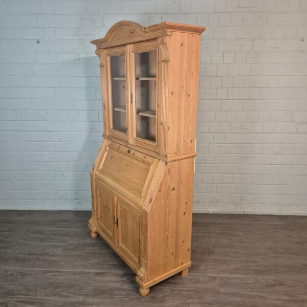 Secretaire Vitrine 1,00 m Grenen - Afbeelding 3