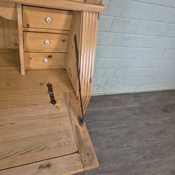 Secretaire Vitrine 1,00 m Grenen - Afbeelding 10