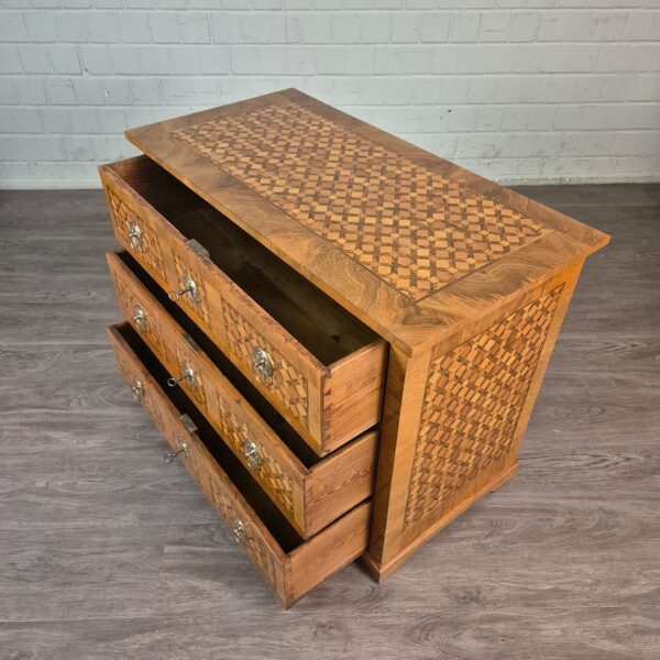 Commode Biedermeier 1820 Noten - Afbeelding 8