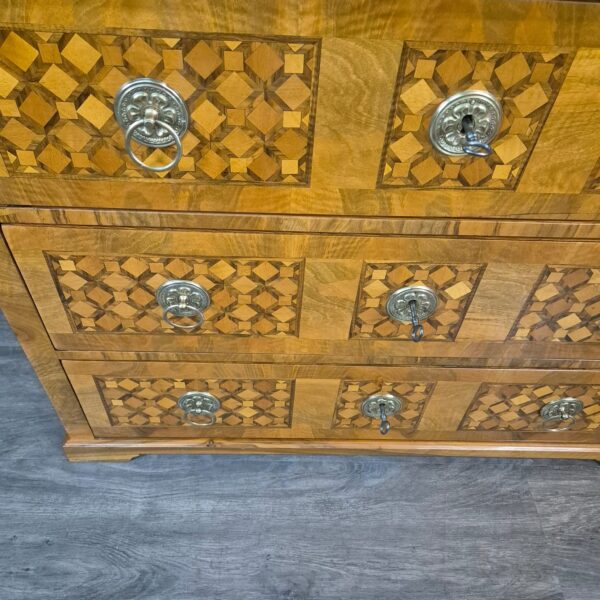 Commode Biedermeier 1820 Noten - Afbeelding 5