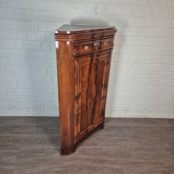 Hoekkast Biedermeier 1840 Mahonie - Afbeelding 2