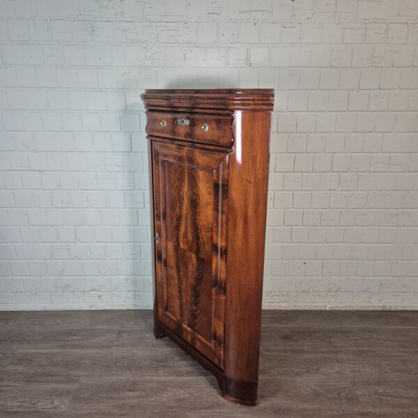 Hoekkast Biedermeier 1840 Mahonie - Afbeelding 4