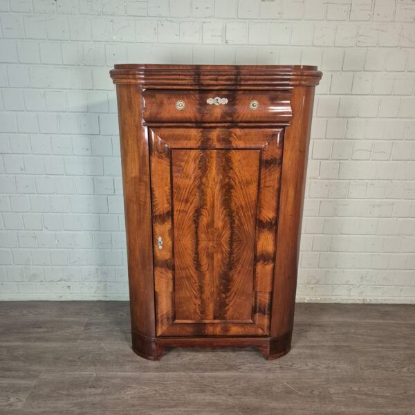 Hoekkast Biedermeier 1840 Mahonie