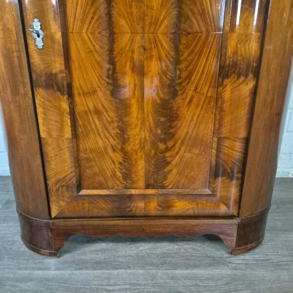 Hoekkast Biedermeier 1840 Mahonie - Afbeelding 10