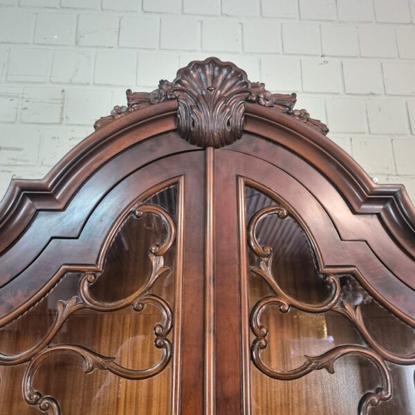 Vitrine Kast Neobarok Noten 1,45 m - Afbeelding 4