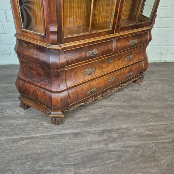 Vitrine Kast Neobarok Noten 1,45 m - Afbeelding 5