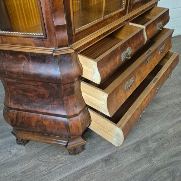 Vitrine Kast Neobarok Noten 1,45 m - Afbeelding 11