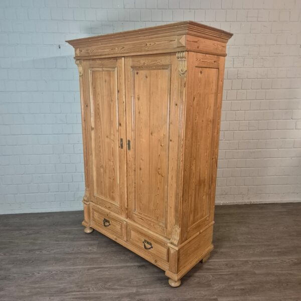 Kast Kledingkast Gründerzeit 1880 Grenen - Afbeelding 3