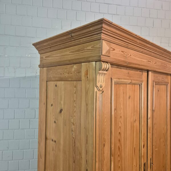 Kast Kledingkast Gründerzeit 1880 Grenen - Afbeelding 4