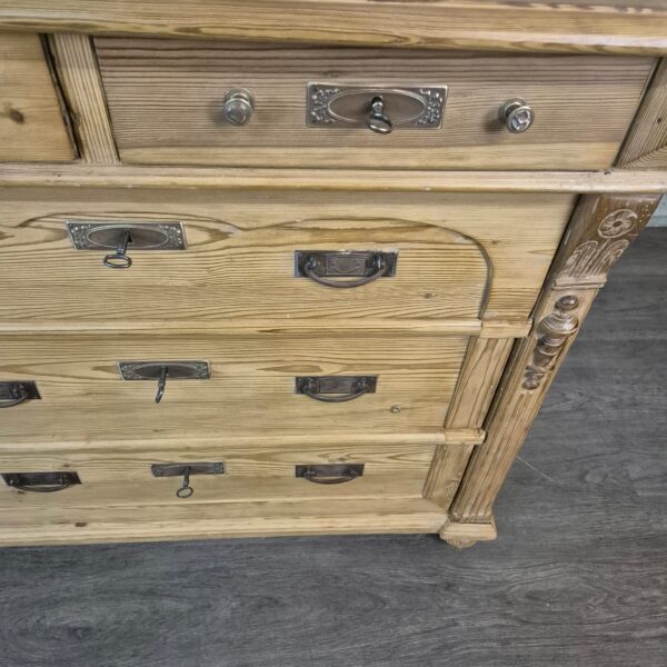 Commode Jugendstil 1890 Grenen - Afbeelding 8