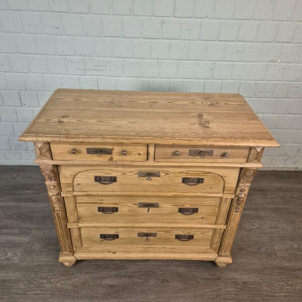 Commode Jugendstil 1890 Grenen - Afbeelding 3