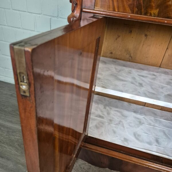 Vitrine Bonheur Biedermeier 1850 Mahonie - Afbeelding 15