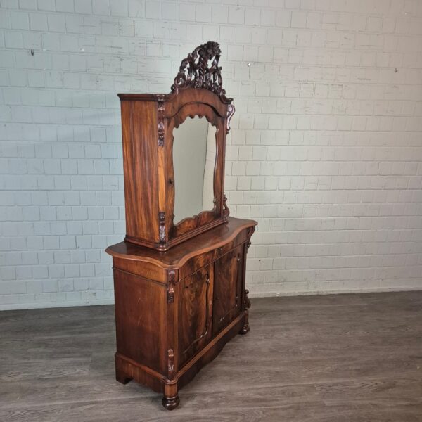 Vitrine Bonheur Biedermeier 1850 Mahonie