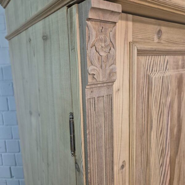 Kast Kledingkast Jugendstil 1900 Grenen - Afbeelding 3