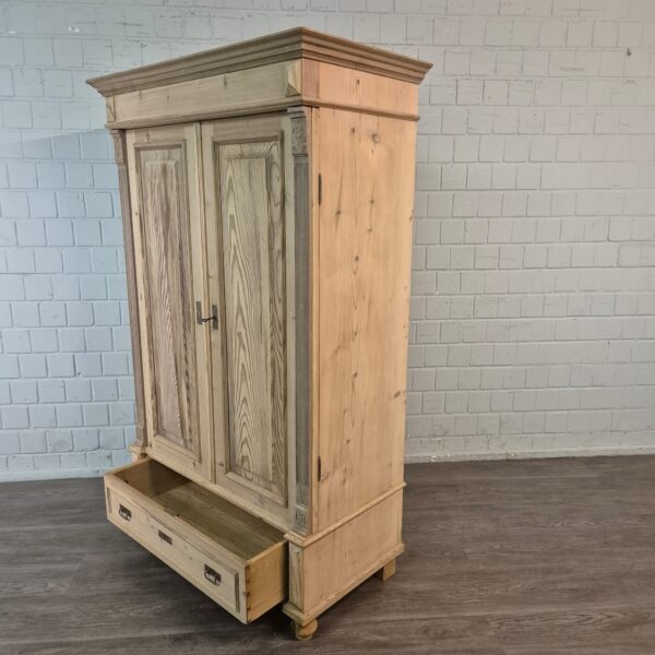 Kast Kledingkast Jugendstil 1900 Grenen - Afbeelding 15