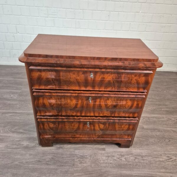 Commode Biedermeier 1840 Mahonie - Afbeelding 3