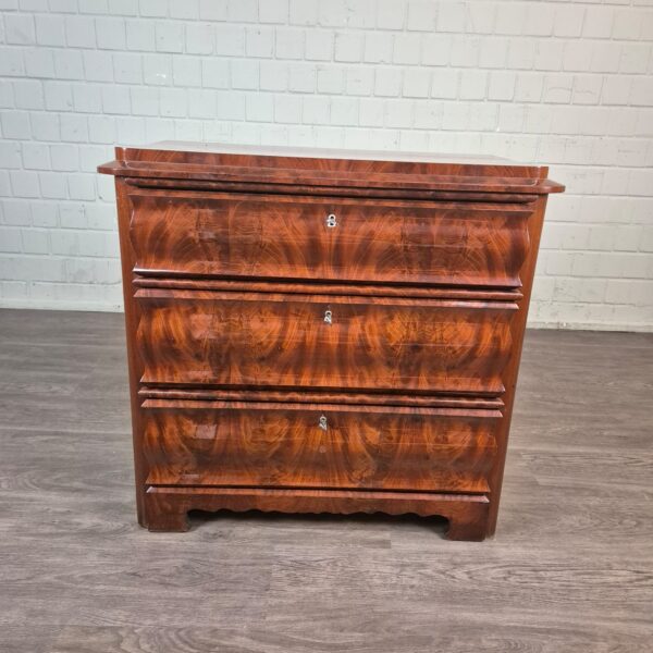 Commode Biedermeier 1840 Mahonie - Afbeelding 2