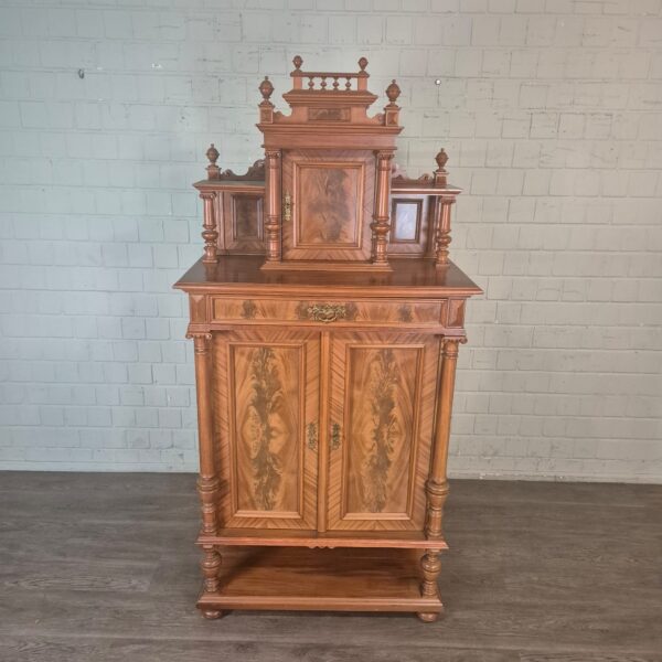 Vertico met Opstand Gründerzeit 1880 Mahonie - Afbeelding 2
