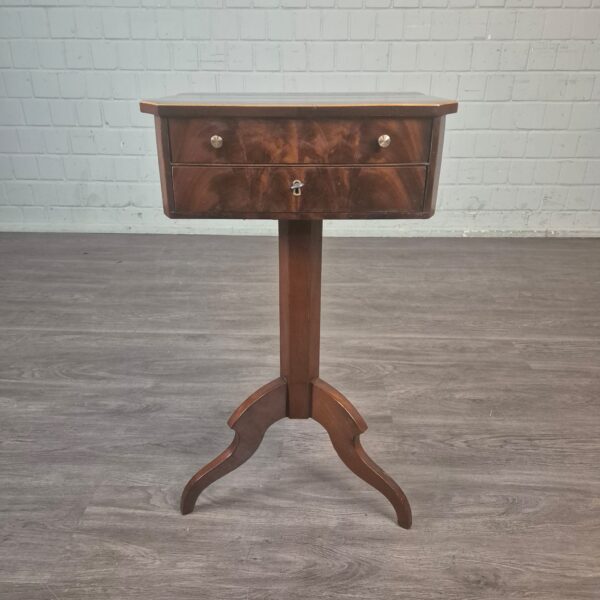 Naaitafeltje Biedermeier 1830 Mahonie - Afbeelding 2