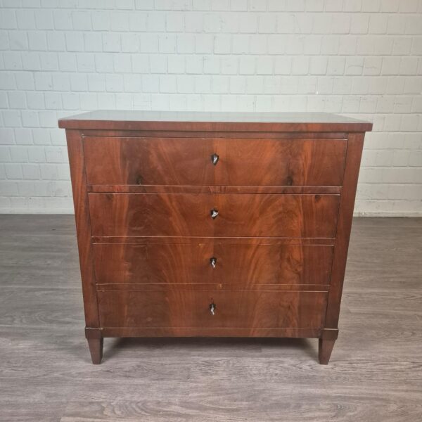 Commode Biedermeier 1850 Mahonie - Afbeelding 2