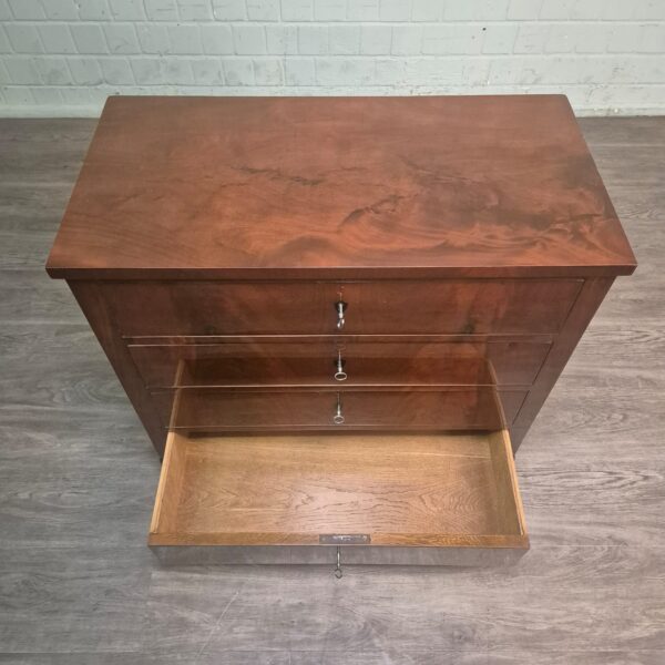 Commode Biedermeier 1850 Mahonie - Afbeelding 8