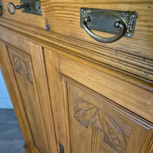 Vertico met Opstand Jugendstil 1900 Grenen - Afbeelding 7