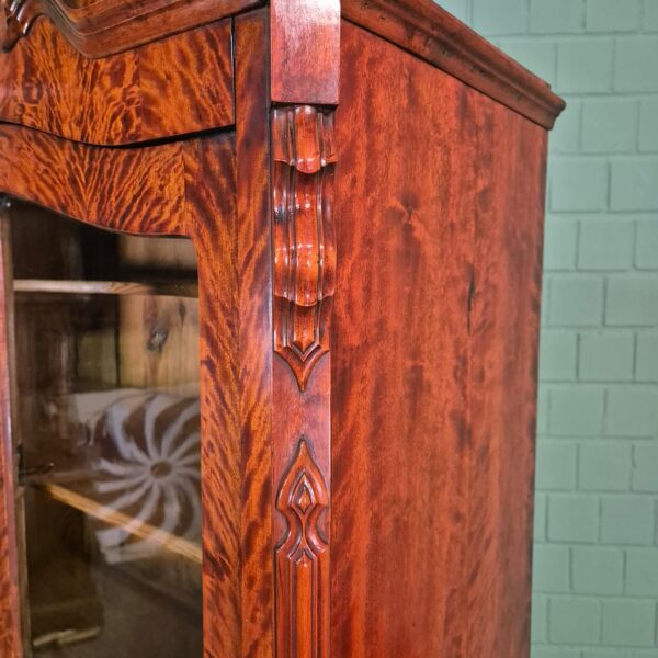 Secretaire Louis Philippe 1860 Berkenhout - Afbeelding 10