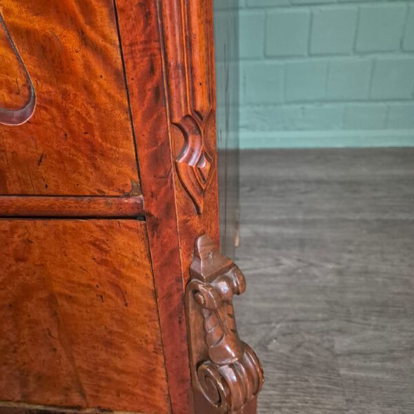 Secretaire Louis Philippe 1860 Berkenhout - Afbeelding 9