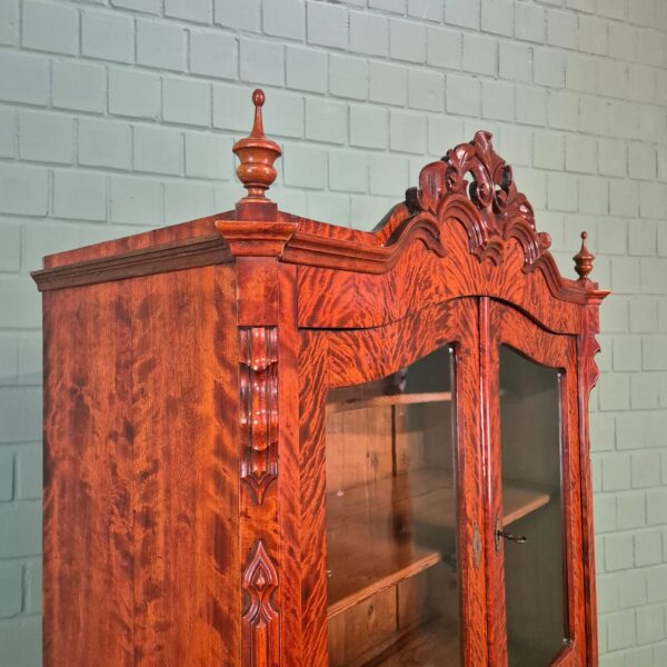 Secretaire Louis Philippe 1860 Berkenhout - Afbeelding 4